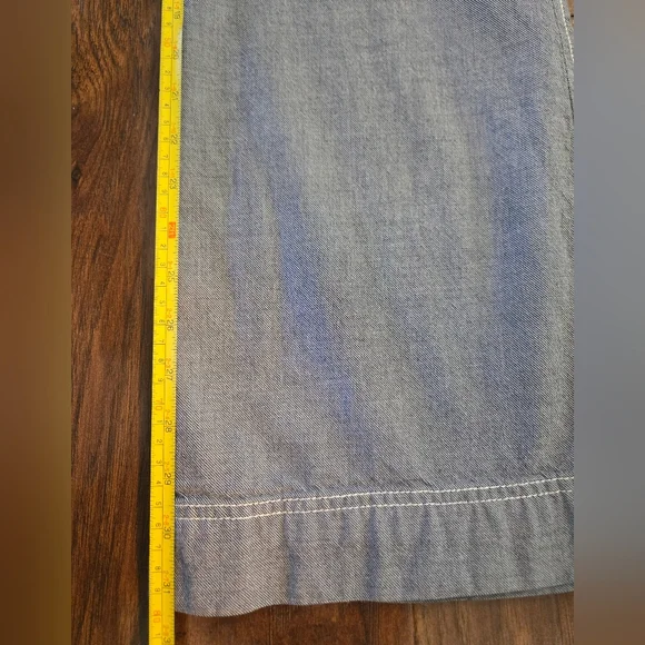 American Eagle Gray Cotton Wide Leg Multi Pocket Pants Size 2 - Picture 5 of 8